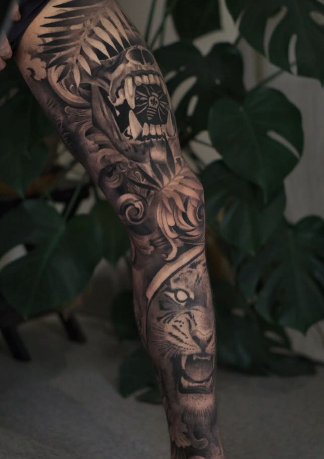 Full Leg Tattoo